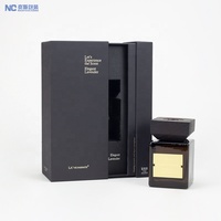 Boîte d'emballage en carton noir personnalisée pour cosmétiques, bougies, diffuseurs de parfum pour la maison, boîtes en papier pour parfums