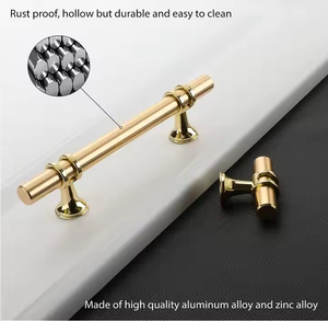Avrupa lüks mutfak mobilyası donanım paslanmaz çelik çekmece dolap kapı kolları çeker kolları lüks dolap kulpu - Product Image 5