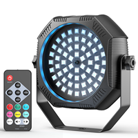 Mini 60 LED lumière de scène stroboscopique rechargeable alimentée par batterie RVB LED lumière par pair sans fil pour événements fête de mariage DJ