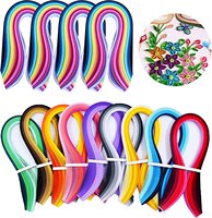 26409 largeur de couleur personnalisée 3mm longueur 540mm ensemble de bandes de papier de Quilling pour débutants de Quilling papier Quilling et artisanat d'art en papier