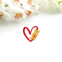 Décoration de gâteau en acrylique de style ins pour la Saint-Valentin avec décoration de cupcake en forme de cœur, décoration de gâteau pour les décorateurs de gâteaux