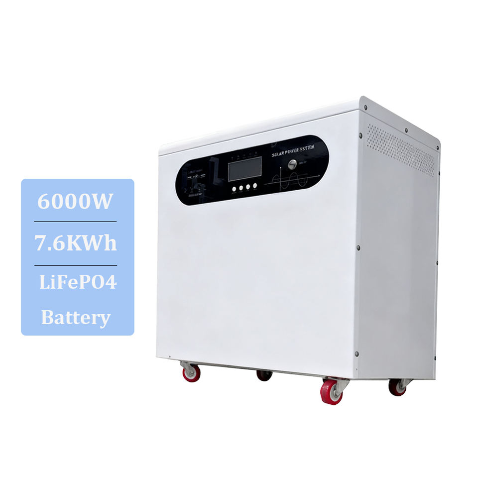 7kWh 48V LiFePO4 All-In-One Solar Generator for Off-Grid Emergency ...