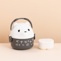 Meilleure vente Boîte à lunch isotherme en plastique pour micro-ondes Snack Sandwich Conteneur alimentaire Cadeaux promotionnels Boîte à bento