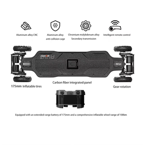 Exway Pro Gear V2 Skateboard mit Allradantrieb, 7000W, extrem lange Akkulaufzeit, tragbar, wasserdicht, Carbon 45%, Exway Pro Gear V2 - Product Image 3