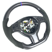 Accessoires d'intérieur de voiture Volant en cuir personnalisé en fibre de carbone pour BMW M3 E46 E39 E53 330 325