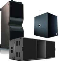 Popular Classic Double 12-Inch Line Array Sound 18-Inch Subwoofer Combinación 8ohm/4ohm Metal para el Sur de Asia Sudeste de Asia