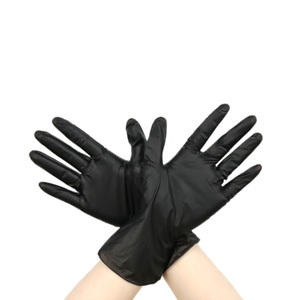 Vinyl Nitrile Blend Gloves Tough Disposable Vinyl Gloves Food Black Dental Gloves - Product Image 1
