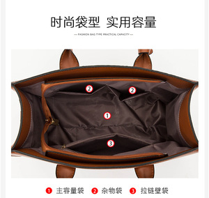 Purse Wholesale Custom Vintage Leather <b>Tote</b> Crossbody Hobo Ladies Hand Bags Set Shoulder Women Handbags - Product Image 4