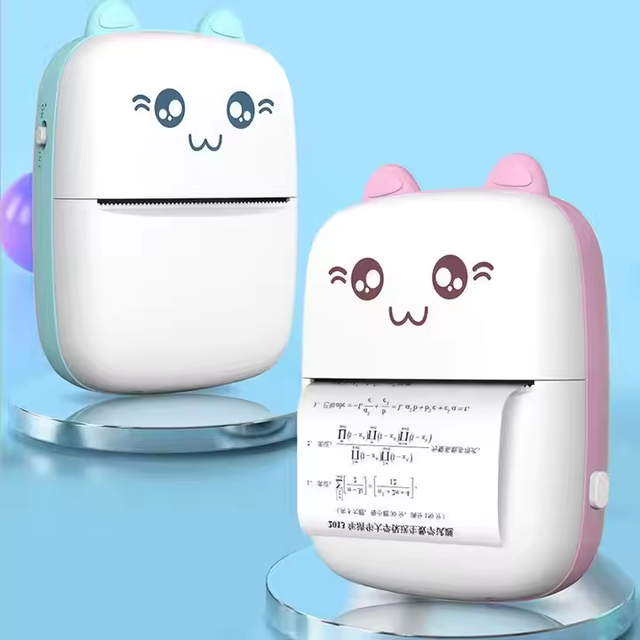 Mini Pocket Wireless Smart Handheld Card Sticker Mobile Phone BT Inkless Printing Label Blue Tooth Portable Thermal Printer