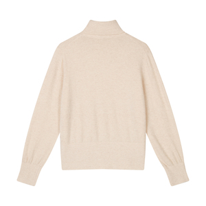 Fabricante de Suéteres de Punto Personalizados OEM/ODM para <span class=keywords><strong>Mujer</strong></span>, <span class=keywords><strong>Cuello</strong></span> <span class=keywords><strong>Alto</strong></span>, Corte Ajustado, Mezcla de Cachemira, Clásico, Minimalista, Manga Larga - Product Image 3