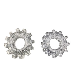 Sunflower Shaped Penis Ring 1.7cm Inner Diameter Transparent <b>TPE</b> Male Enhancement Accessory - Product Image 4