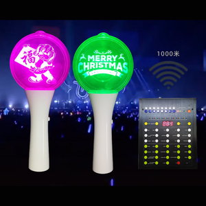 Shenzhen K-pop Acrylique Armée Bombe Logo Personnalisé Officiel Marque Lightstick Acclamations Glow Stick Avec LED RGB Lumière Pour Événements Concert - Product Image 1