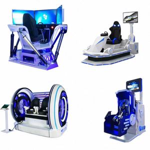 เครื่องจำลองการแข่งรถ 4D VR พร้อมแท่นขับเคลื่อนแบบโค้งงอ ความเร็วสูง อุปกรณ์เกมแข่งรถ - Product Image 3
