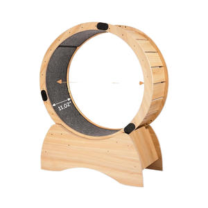 Support de jouet pour <span class=keywords><strong>chat</strong></span> en bois moderne roue de course silencieuse planche de fitness exercice cadre d'escalade pour animaux de compagnie tapis roulant-dégagement arbres <span class=keywords><strong>à</strong></span> <span class=keywords><strong>chat</strong></span> grattoir - Product Image 1