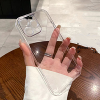 Coque transparente rigide en PC de 1,1 mm pour iPhone 15 14 13 12 Mini 11 Pro Max X XR XS Plus SE – Protection cristalline 2026