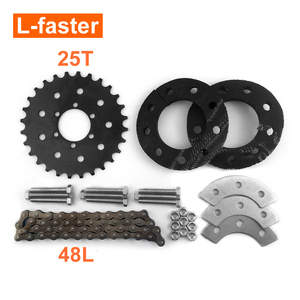 24V 350 Wát chậm joystick điều khiển 25t Xích Ổ đĩa kép bàn chải bánh động cơ cho xe lăn điện chuyển đổi Kit - Product Image 6