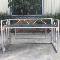 Table mobile en aluminium pour DJ, structure de table DJ, table de DJ en aluminium pour présentation