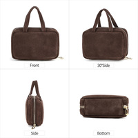 Nouveau cuir suédé suspendu Mini sac en cuir véritable sac à main forme femmes petit portefeuille multicolore fermeture éclair porte-monnaie