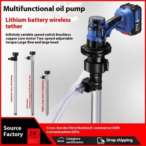 Pompe à baril à batterie au lithium REALMAX pour achat en gros à prix abordable, pompe <span class=keywords><strong>de</strong></span> transfert d'huile haute efficacité en acier inoxydable pour remplissage d'huile moteur - Product Image 5