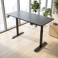 Meubles de bureau, cadre de bureau réglable en hauteur électrique à moteur unique en métal, bureau extensible pour ordinateur
