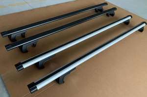 Barres transversales polyvalentes noires et argentées Fixation indispensable pour le rail de toit et les bagages Accessoires de vélo polyvalents - Product Image 2