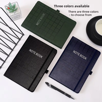 Nouveau carnet de notes professionnel A5 à couverture rigide en cuir PU, ligné, avec reliure thermique, sangle et impression UV, 80 feuilles, édition cadeau, pour l'exportation