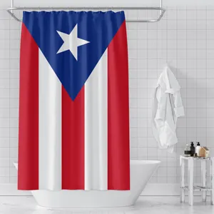 Bathroom Curtain Waterproof Polyester Shower Curtain Puerto Rico, Home Decor Waterproof Bathroom Shower Curtain