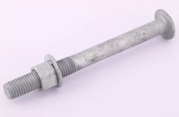 Vis et écrous TR M16*45 Grade 5.8, galvanisés sur mesure, pour barrières de circulation, produit personnalisé pour le Maroc