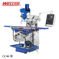 Machine de fraisage servo haute rigidité WELLON XL6340 Servo 380V avec table pivotante et grande zone de serrage pour l'usinage de pièces lourdes