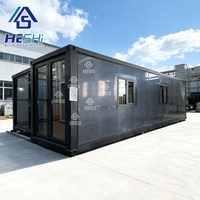 Maison préfabriquée portable isolée de 40 pieds et 20 pieds, extensible, en acier léger, cuisine, maison préfabriquée, casa portable