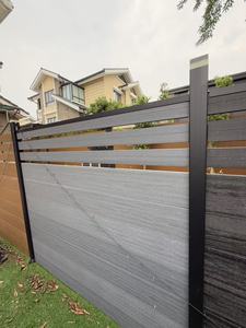 En <span class=keywords><strong>vente</strong></span> couleur personnalisée Soild Co Extrusion composite plastique bois WPC clôture pour <span class=keywords><strong>piscine</strong></span> arrière-cour - Product Image 4