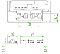 DLMS STS Compteur d'énergie prépayé à clavier monophasé 230V 5(60)A Mode vacances Détection antivol