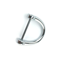 Accessoires de bijouterie faits à la main en forme de D, porte-clés de voiture, boucle en fer à cheval, pendentif pour bagages, pièces spéciales pour sacs, Hong
