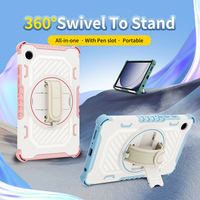 Pelindung kasar tahan guncangan, untuk Samsung Galaxy Tab A9 8.7 ''X110 X115 X117, Kickstand ramah anak-anak
