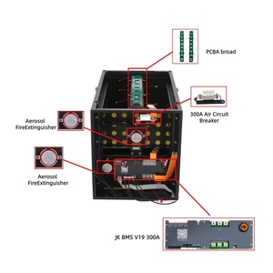 Batterie LiFePO4 rechargeable EU STOCK JK 300A V19 BMS 16s 51.2V 30KWh MB56 pour stockage d'énergie avec batteries lithium-ion 628Ah - Product Image 2