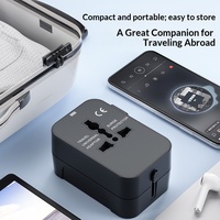 Adaptador de Viaje Universal PD20W QC18W con Protección Contra Sobretensiones, Enchufe de Viaje Mundial con Puertos USB Tipo A y Tipo C para Países de Todo el Mundo