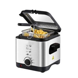 DF228 Nouveau design <span class=keywords><strong>1</strong></span>.5L SS surface <span class=keywords><strong>friteuse</strong></span> avec panier <span class=keywords><strong>pour</strong></span> 2-3 personnes - Product Image 1