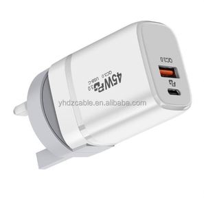 45W PD USB-C Fast Charger with Folding <b>Plugs</b> Universal Travel Adapter with QC3.0 UK/EU/US/AU Wall Charger for iPhone Laptop - Product Image 5