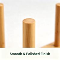 Égouttoir à vaisselle portable en bambou écologique et peu encombrant pour assiettes, bols et tasses