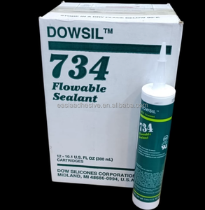 SL DOWSIL 734 Flowable Self-Leveling RTV Silicone Sealant, One Part Moisture Cure Transparent Liquid Silicone <b>Adhesive</b> for PCB P - Product Image 3