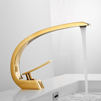 Robinet de lavabo monocommande en laiton de haute qualité, couleur or antique, avec cartouche céramique, prix d'usine