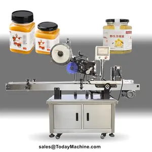 Automatic Sticker Flat Bottle Front Back Two Sides Labeling Machine