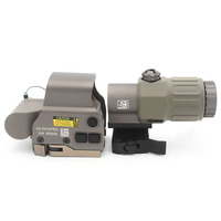 Lunette holographique de haute qualité 558 Red Dot avec grossisseur G33 3X, combo FDE d'usine, marquages Mil Spec, modèle laser