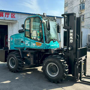 Carretilla elevadora todoterreno hidráulica articulada de radio de giro pequeño diésel 3,5 T 4WD de alta calidad para todos los terrenos ásperos - Product Image 5