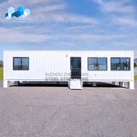 Zhongnan Maison mobile détachable personnalisée 20 pieds 40 pieds Petite maison modulaire préfabriquée portable Maison conteneur d'expédition avec toilettes