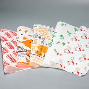 High Quality Waterproof Silicone Sandwich <b>Wrapping</b> <b>Paper</b> Greaseproof PE Coated <b>Burgers</b> Hot Dogs Pizza Offset Printing Compatible - Product Image 4