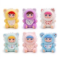 Gantungan Kunci Boneka Vinyl Mini Blind Box Bentuk Bola, Liontin Tas