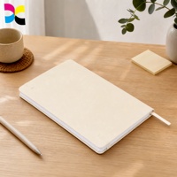 Carnet de notes de luxe personnalisé à couverture rigide, reliure cousue, impression thermique, cadeau pour le bureau