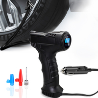 150PSI 120W Portable Digital Gauge Electric Air Pump ABS Automatic Car Compressor Corded Tire Inflator Emergency Light