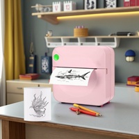 Imprimante thermique de poche portable sans encre BT/WiFi pour photos et étiquettes, idéale pour les anniversaires d'enfants / Appareil portable de poche
